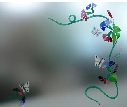 Decoro-colorato-su-Vetro-satinato